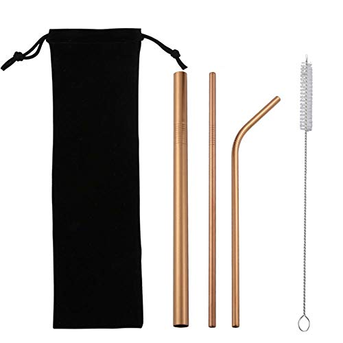Reusable Gold Metal Straw